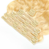 Human Hair Clip-In Extensions Natural Color Wigs JKLS-16132