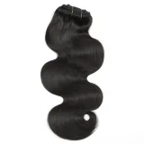 Human Hair Clip-In Extensions Natural Color Wigs JKLS-16132