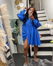 Solid Color Long Sleeve Shirt GCYF-9185