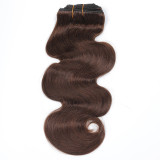 Human Hair Clip-In Extensions Natural Color Wigs JKLS-16132
