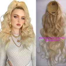 Human Hair Body Wave Drawstring Ponytail JKLS-18613