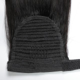 Human Hair Wig Velcro Ponytail  JKLS-61327