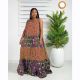 Plus Size Print Sleeveless Maxi Dress GCYF-9319