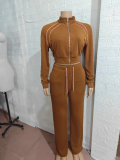 Fashion Coat Pants Two Piece Set GBGF-251019