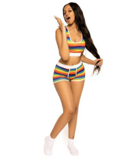 Printed Sexy Tank Top And Shorts Two Piece Set GCYF-CY001