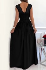 Sleeveless Lace Backless Maxi Dress GSZE-1996