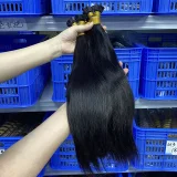 Human Hair Invisible Seamless Wig JFDX-63076