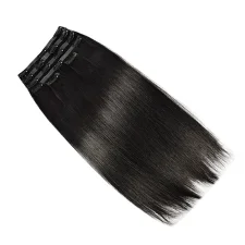 Real Hair PU Clip-On Hair Extensions Wigs JFDX-69145