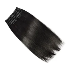 Real Hair PU Clip-On Hair Extensions Wigs JFDX-69145