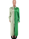Color Block Single Breasted Two Piece Pants Set GCYF-9340