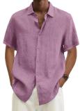 Plus Size Men's Fashion Solid Color Shirt GSZE-ST22092