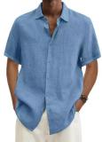 Plus Size Men's Fashion Solid Color Shirt GSZE-ST22092