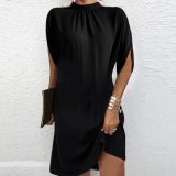 Fashion Round Neck Loose Dress GSZE-ST23086