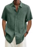 Plus Size Men's Fashion Solid Color Shirt GSZE-ST22092