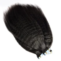Human Hair Invisible Seamless Hair Extensions Wig JFDX-99678