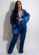 Solid Color Long Sleeve Pants Suit GCYF-9373