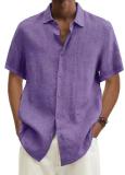 Plus Size Men's Fashion Solid Color Shirt GSZE-ST22092