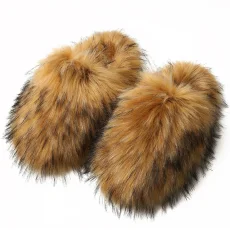 Home Warm Non-Slip Fuzzy Slippers NGZR-F-888