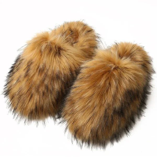 Home Warm Non-Slip Fuzzy Slippers NGZR-F-888