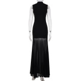 Hollow Out Sleeveless Maxi Dress GWEN-JWJD45145