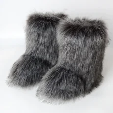 Warm Anti-Slip Fuzzy Snow Boots NGZR-332