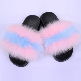 Genuine Fox Fur Non-Slip Slippers NGZR-GT542