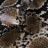 Snake Print Leather Shorts GPKJ-MR45064