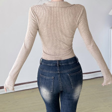 V Neck Knits Tops GWEN-JMIT43925