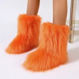 Fashion Warm Furrzy Snow Boots NGZR-0021