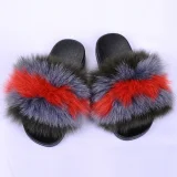 Genuine Fox Fur Non-Slip Slippers NGZR-GT542