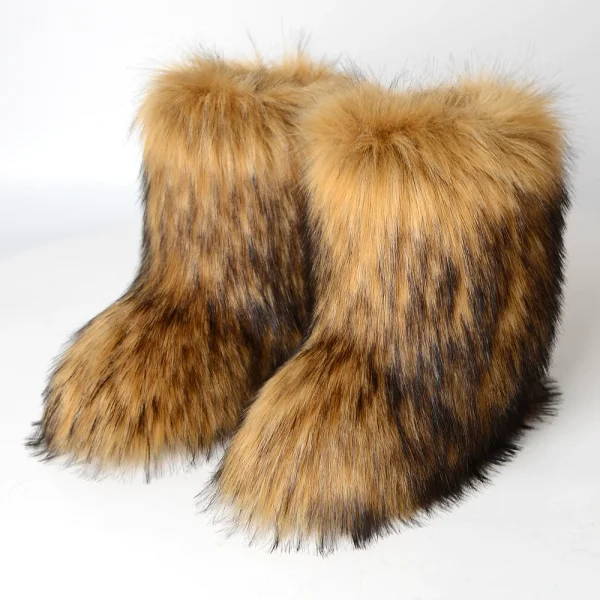 Warm Anti-Slip Fuzzy Snow Boots NGZR-332
