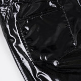 PU Leather Micro Flare Pants GPKJ-MR45465
