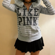 Letter Print Hooded Coats GWEN-JWIC44773