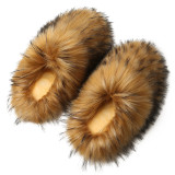 Home Warm Non-Slip Fuzzy Slippers NGZR-F-888