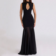 Hollow Out Sleeveless Maxi Dress GWEN-JWJD45145