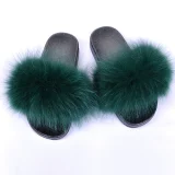 Genuine Fox Fur Non-Slip Slippers NGZR-GT542