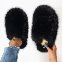 Warm Fur Slippers NGZR-13-1