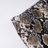 Snake Print Leather Shorts GPKJ-MR45064