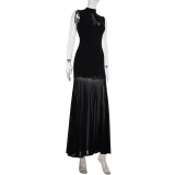 Hollow Out Sleeveless Maxi Dress GWEN-JWJD45145