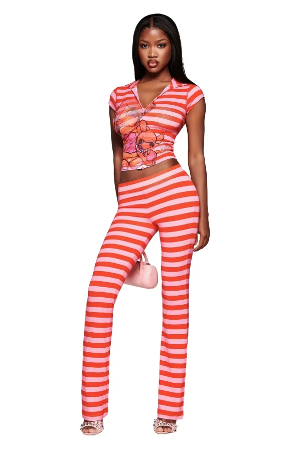 Sport Hooded Two Piece Pants Set YWXS-K25L1014