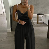 V Neck Backless Jumpsuit GXRF-Y59