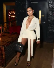 Tie Up Hollow Out Mini Dress YWXS-K25L1236