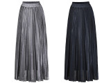 High Waist Pleated Long Skirt GXRF-Y30