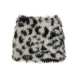 Sexy Patchwork Fuzzy Skirt GWEN-JWFD39827