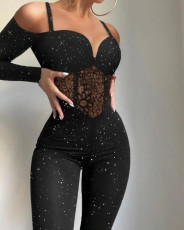 Lace Hollow Out KnitsJumpsuit GXRF-QC080