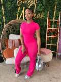 Short Sleeve Yoga Pants Suit YWXS-K25L1314