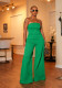 Solid Color Wrap Chest Jumpsuit GXKQ-SX0402