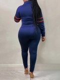 Print Long Sleeve Pants Suit GXKQ-SK511011