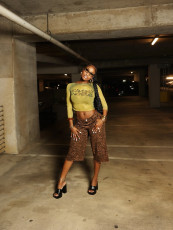 See Through Print Tops YWXS-K25L989