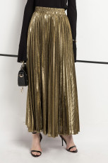 High Waist Pleated Long Skirt GXRF-Y30